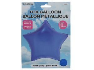 Dark Blue Star Shape Foil Mylar Balloon  