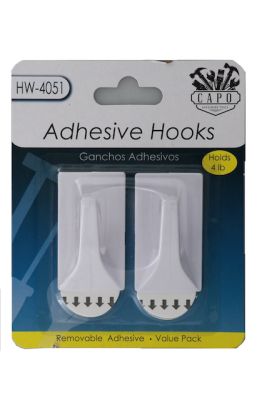 ADHESIVE HOOKS 2 PACK  