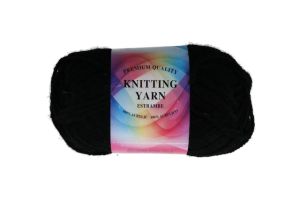 BLACK ACRYLIC YARN  