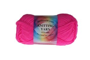 HOT PINK ACRYLIC YARN  