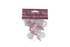 PINK PACIFIER 5 PACK  