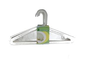 PLASTIC HANGERS 8 PACK  