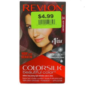 4.99 DEEP BURGUNDY 34 REVLON  XXX
