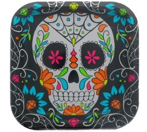 DIA LOS MUERTES PLATE 9 INCH 8 COUNT  
