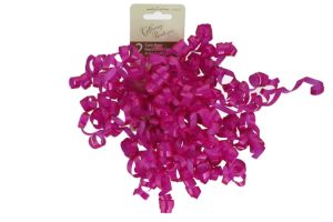 FUCHSIA 2 PACK CURLY BOWS  