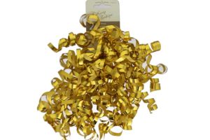 GOLD 2 PACK CURLY BOWS  