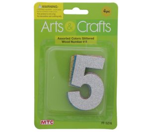 #5 GLITTER WOOD NUMBER XXX  