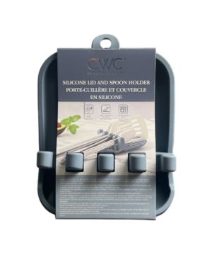 1.99 CWC COOK WITH COLOR SILICONE LID AND SPOON HOLDER 