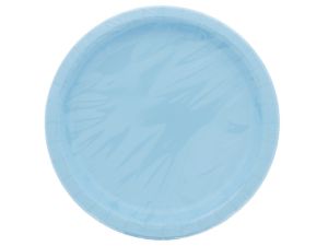 Baby Blue 9 Inch Dinner Plates 16 Count  