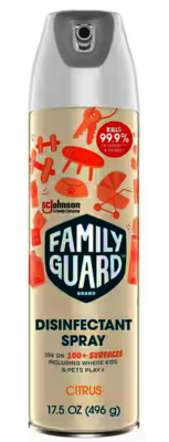 4.99 FAMILY GUARD DISINFECTANT SPRAY DISPLAY