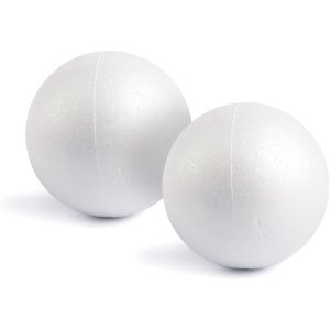 1.99 FOAM HALF BALLS 4 COUNT APPROX 4 INCH