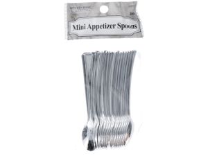 CLEAR MINI APPETIZER SPOONS 20 COUNT