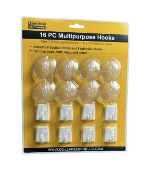 2.49 16 PC MULTIPURPOSE HOOKS 