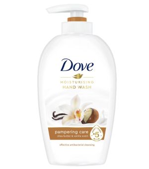 1.99 DOVE SHEA BUTTER AND WARM VANILLA SCENT HAND WASH 250 ML