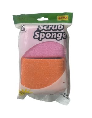 SCRUB SPONGE 4 PACK ppp75