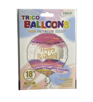 HAPPY BIRTHDAY 18 INCH NON METALLIC BALLOON