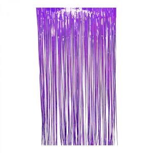 PURPLE FOIL DOOR CURTAIN 