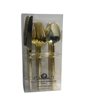 9.99 GOLD FANCY FEAST CUTLERY 24 COUNT
