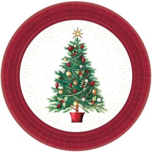 1.99 CHRISTMAS 9 INCH PLATE 8 COUNT