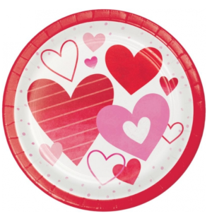 1.99 VALENTINES DAY 8 INCH 8 COUNT PLATE