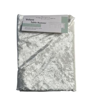 4.99 WHITE TABLE RUNNER 14 X 108 INCH 