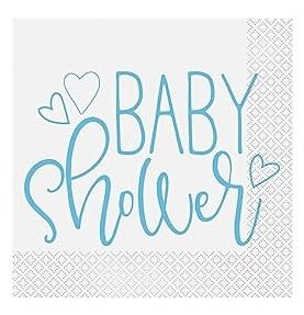 1.99 BLUE BABY SHOWER LUNCHEON NAPKIN 16 CT  