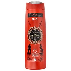 4.99 OLD SPICE THE WHITE WOLF 3 IN 1 BODY HAIR FACE WASH 