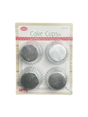 SILVER FOIL CAKE CUPS 40 PCS