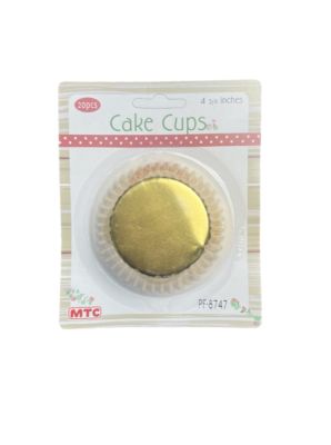 GOLD CAKE CUPS 20 PCS