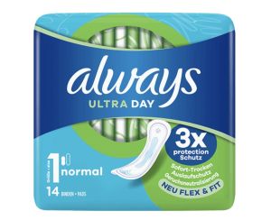 3.99 ALWAYS ULTRA DRY PADS 15 PACK 