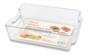3.99  FRIDGE ORGANIZER BIN 12.6 X 8.3 X 3.5 INCH