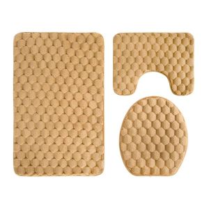 12.99 EMBOSSED BATH RUG SET 