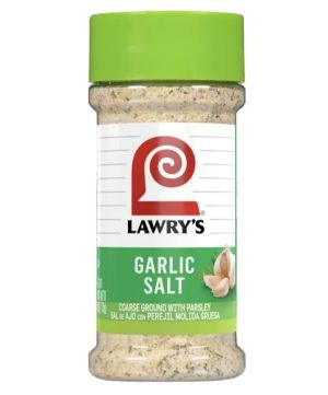 4.99 LAWRYS GARLIC SALT 6 OZ