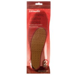 2.49 INSOLE SYNTHETIC LEATHER INSOLES 2 PAIRS