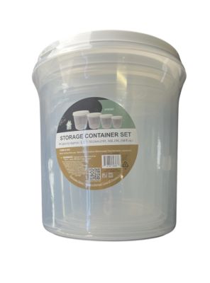 11.99 STORAGE CONTAINER SET 3,5,7,10 LITERS