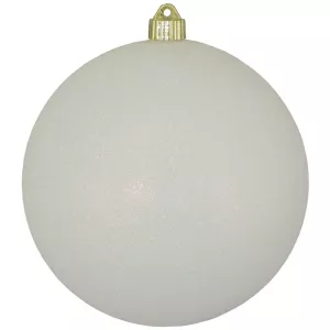 1.99 WHITE GLITTER ORNAMENT