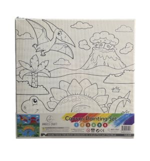 3.99 DINO CANVAS WITH PAINT