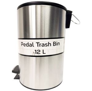 17.99 PEDAL TRASH BIN 12 L 