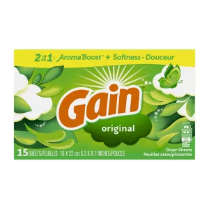 GAIN ORIGINAL DRYER SHEETS 15 