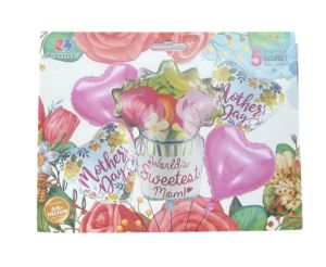 1.99 HAPPY MOTHERS DAY BALLOONS 5 PACK