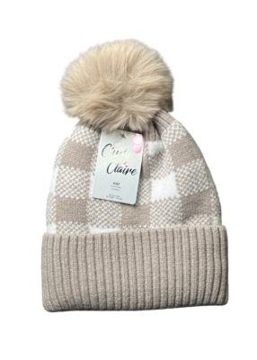 5.99 CINDY CLAIRE LADIES POM HAT WITH FUR LINING 