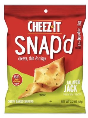 CHEEZ IT SNAP'D CHEESY, THIN AND CRISPY 2.2 OZ