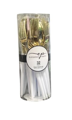 7.99 WHITE ELEGANCE CUTLERY SET 32 PCS 