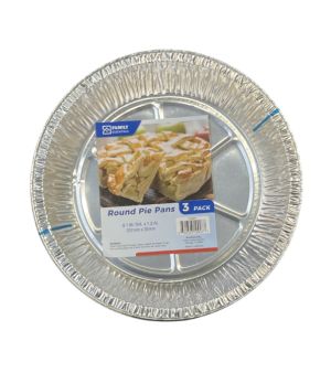 ROUND PIE PANS 3 PACK 8.1 DIAMETER X 1.3 INCH