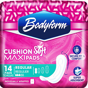 1.99 BODYFORM REGULAR 14 PADS MAXI 