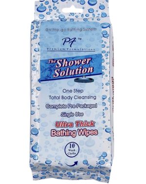 3.99 THE SHOWER SOLUTION ULTRA THICK BATHING WIPES 
