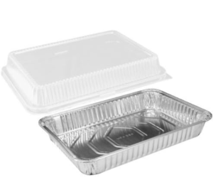 HALF SHEET DEEP FOIL PAN WITH LID