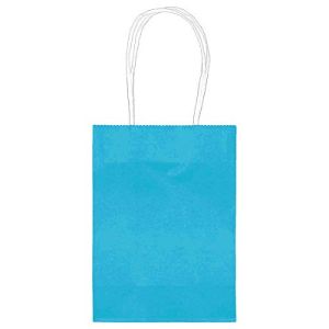 LIGHT BLUE 4 CRAFT BAGS 5.25 X 8.5 X 3.25 INCH