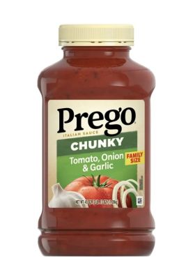 2.99 PREGO ITALIAN SAUCE CHUNKY TOMATO ONION AND GARLIC 45 OZ 