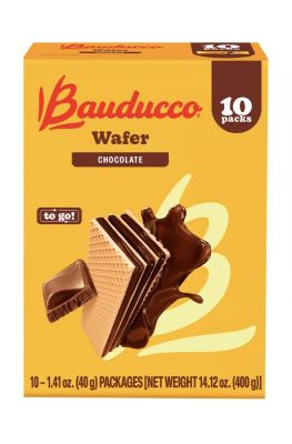3.99 BAUDUCCO WAFER CHOCOLATE 10 PACKS 